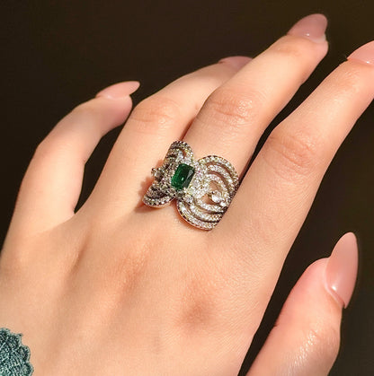 Statement Emerald Ring