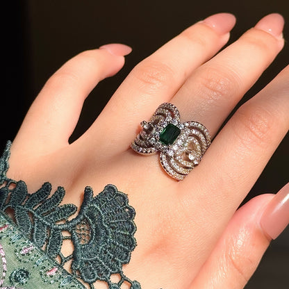Statement Emerald Ring