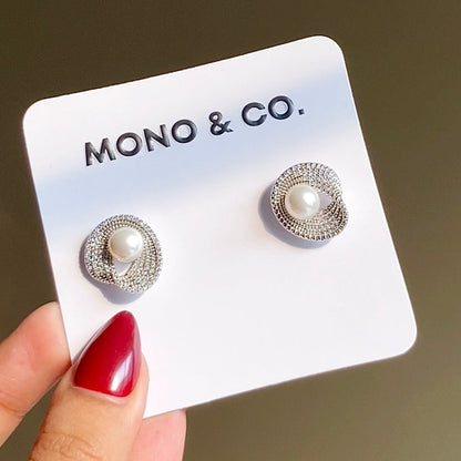 Wave Pearl Earrings